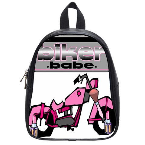 Biker Babe School Bag (Small) from ArtsNow.com Front