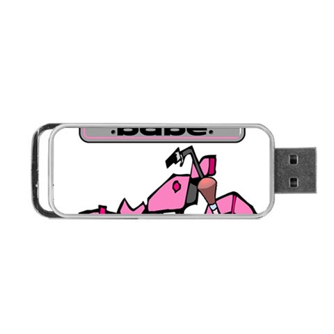 Biker Babe Portable USB Flash (One Side) from ArtsNow.com Front