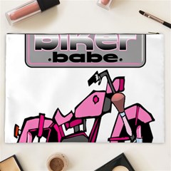 Biker Babe Cosmetic Bag (XXL)  from ArtsNow.com Back