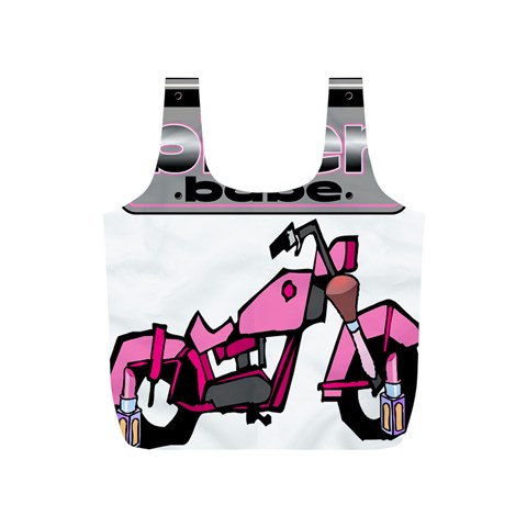 Biker Babe Full Print Recycle Bags (S)  from ArtsNow.com Front