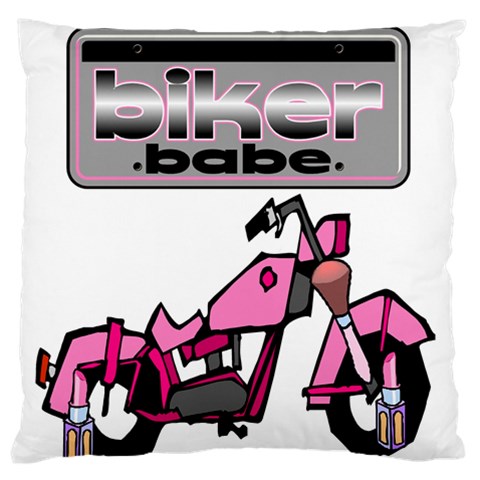 Biker Babe Standard Flano Cushion Case (One Side) from ArtsNow.com Front