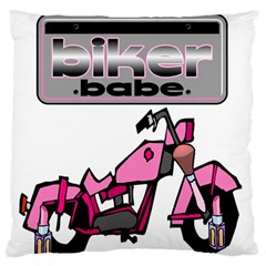 Biker Babe Standard Flano Cushion Case (Two Sides) from ArtsNow.com Back