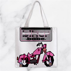 Biker Babe Zipper Grocery Tote Bag from ArtsNow.com Back