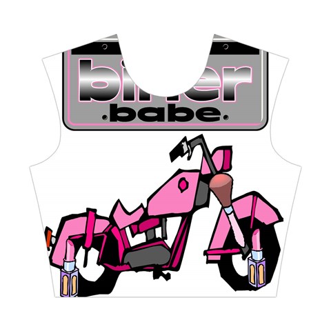 Biker Babe Cotton Crop Top from ArtsNow.com Front