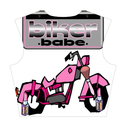 Biker Babe Cotton Crop Top from ArtsNow.com Back