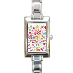 hipster kawaii  Rectangle Italian Charm Watch