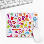 hipster kawaii  Small Mousepad