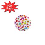 hipster kawaii  1  Mini Magnet (100 pack) 