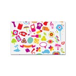 hipster kawaii  Sticker (Rectangular)