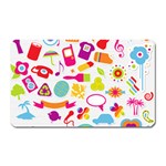 hipster kawaii  Magnet (Rectangular)