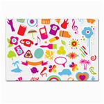 hipster kawaii  Postcard 4 x 6  (Pkg of 10)