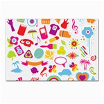 hipster kawaii  Postcards 5  x 7  (Pkg of 10)