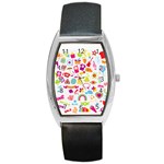 hipster kawaii  Barrel Style Metal Watch