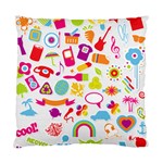 hipster kawaii  Standard Cushion Case (One Side)