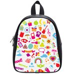 hipster kawaii  School Bag (Small)