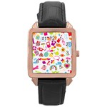 hipster kawaii  Rose Gold Leather Watch 