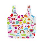 hipster kawaii  Full Print Recycle Bag (M)