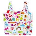 hipster kawaii  Full Print Recycle Bag (XL)