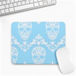 Blue Victorian Skulls Small Mousepad