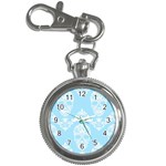 Blue Victorian Skulls Key Chain Watch