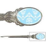 Blue Victorian Skulls Letter Opener