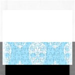 Blue Victorian Skulls Jigsaw Puzzle (Rectangular)