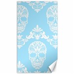 Blue Victorian Skulls Canvas 40  x 72 