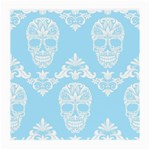 Blue Victorian Skulls Medium Glasses Cloth