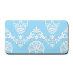 Blue Victorian Skulls Medium Bar Mat