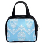 Blue Victorian Skulls Classic Handbag (Two Sides)