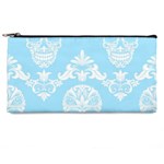 Blue Victorian Skulls Pencil Case