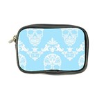 Blue Victorian Skulls Coin Purse