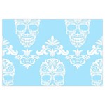 Blue Victorian Skulls Samsung Galaxy Note 4 Case (Black)