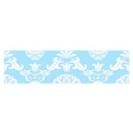 Blue Victorian Skulls Satin Scarf (Oblong)