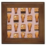 Gingham Chicken Waffles Framed Tile