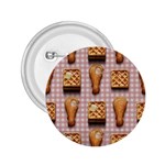 Gingham Chicken Waffles 2.25  Button