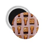 Gingham Chicken Waffles 2.25  Magnet