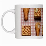 Gingham Chicken Waffles White Mug