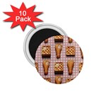 Gingham Chicken Waffles 1.75  Magnet (10 pack) 