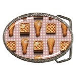 Gingham Chicken Waffles Belt Buckle