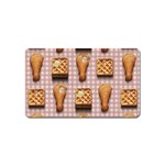 Gingham Chicken Waffles Magnet (Name Card)