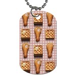 Gingham Chicken Waffles Dog Tag (One Side)