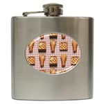 Gingham Chicken Waffles Hip Flask (6 oz)