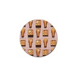 Gingham Chicken Waffles Golf Ball Marker