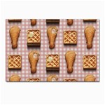 Gingham Chicken Waffles Postcard 4 x 6  (Pkg of 10)