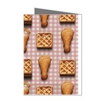 Gingham Chicken Waffles Mini Greeting Cards (Pkg of 8)