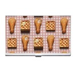 Gingham Chicken Waffles Business Card Holder