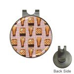 Gingham Chicken Waffles Golf Ball Marker Hat Clip