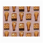 Gingham Chicken Waffles Small Glasses Cloth