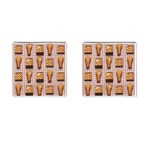 Gingham Chicken Waffles Cufflinks (Square)